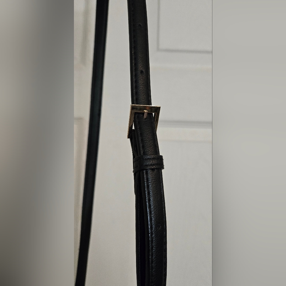 Victoria's Secret Structured Satchel Straw Tote Black Tan Women Crossbody NWOT - Picture 6 of 16
